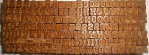 162 piece Unique Vintage Letterpress wooden type printing blocks Unused s1165