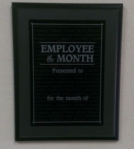Blank  Employee of the Month Award Plaque