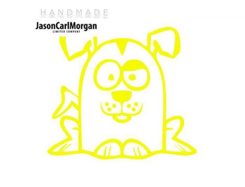 JCM® Iron On Applique Decal, Dog Neon Yellow