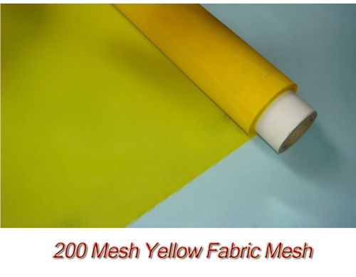 6 yards silk screen printing mesh fabric 200 mesh count(80t) yellow pack for sale