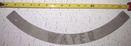 Aluminum manhole cover sign Water pattern rocker foundry accessory letter Arc
