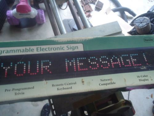 Pro-Lite programmable Electronic Sign
