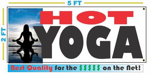 HOT YOGA Full Color Banner Sign 4 Martial Arts Dance Studio Cardio Class Pilates