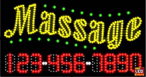 17&#034;x31&#034; custom animated massage led sign with phone for sale