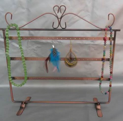 New handicraft (copper color) 72 holes earring , display rack stand holder for sale