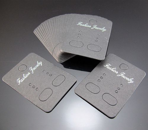 Free 100pcs earrings packaging tags jeweler store display card string reseller for sale