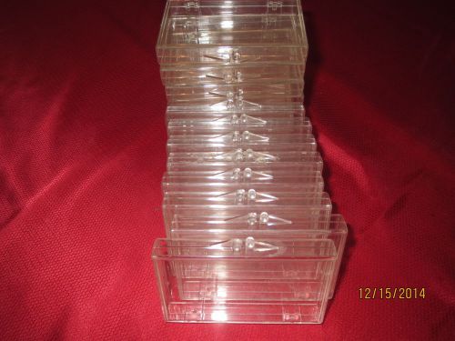 Clear Plastic Boxes lot of15