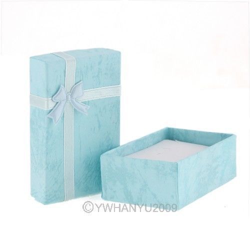 Bowtie For Earrings Ring Paper Jewelry Box Dust Protect Square Gift