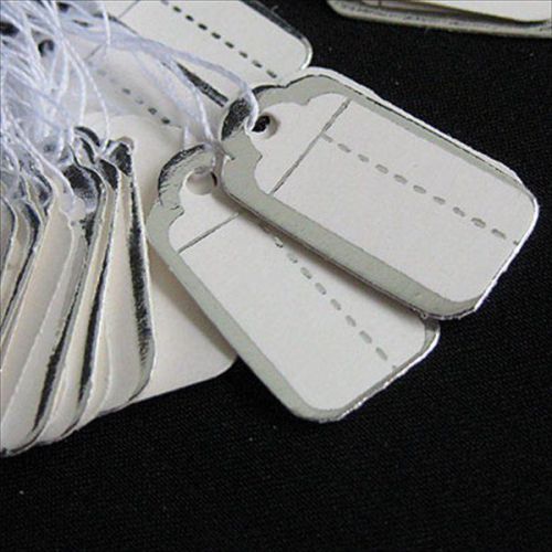 500 Silver White Tie Price Tag Small Jewelry Small 2cm