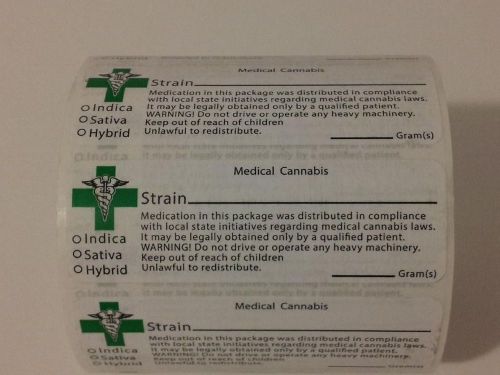 100 green cross medical cannabis labels ganja strain usa 420 sticker jar bottle for sale