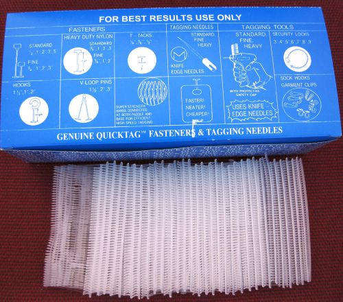 5000  1 1/2&#034; INCH REGULAR  CLEAR  PRICE TAG TAGGING  BARBS FASTENERS