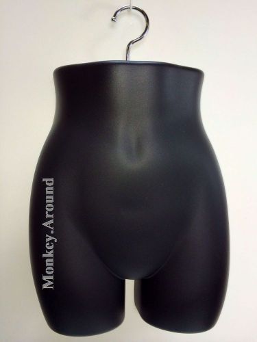 Black Mannequin Female Women Torso Half Dress Form Display Hanging Bottom Pantie