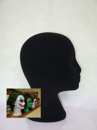 Foam Black Mannequin Manikin Head Display Wig Hat Glasses Make-Up Exercise Model