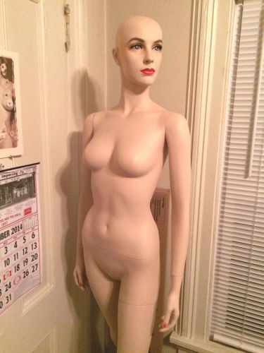 Vintage 1980&#039;s Full Body Six Foot Tall Female Fashion Mannequin With Stand