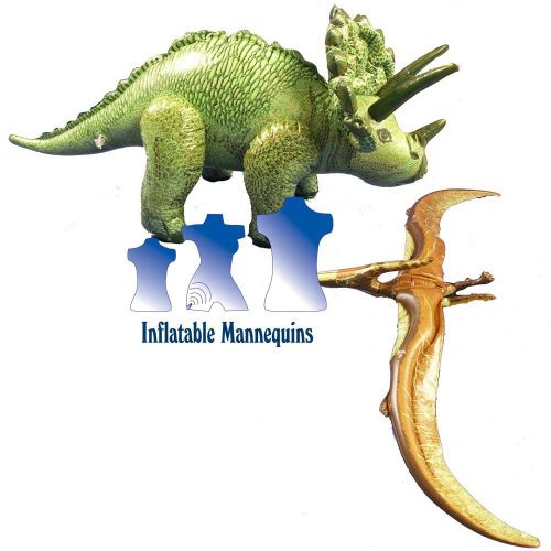 Inflatable Pteranodon and Triceratops