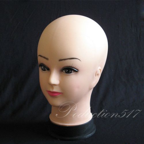 1x PVC Women Mannequins Manikin Head for Hats Wig Mould Show Model Display Stand