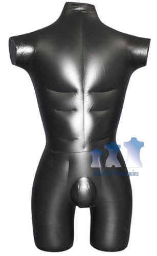 Inflatable Mannequin, Male 3/4 form, Black