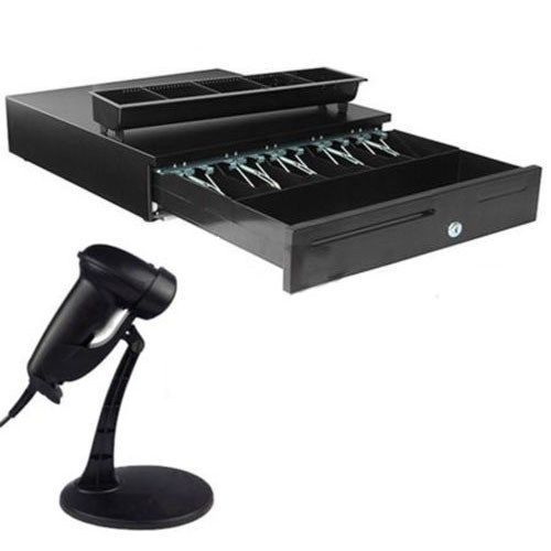 Cash drawer works with epson/ pos printers+usb handheld laser barcode scanner for sale