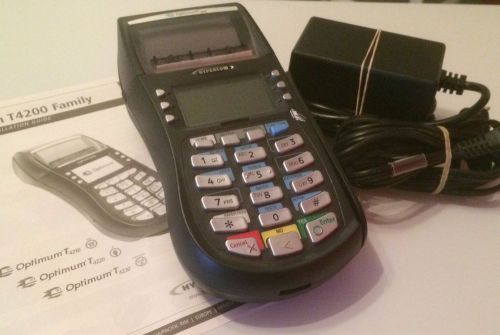 Optimum t4220 ip credit card processing machine terminal . new in box. for sale