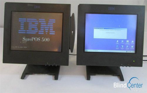 Lot of (2) 4840-521 SurePOS 500 - Touch Screen Terminal - Free Shipping