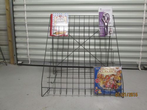 Used 5 tier  countertop / table top wire rack book / cd  display stand for sale