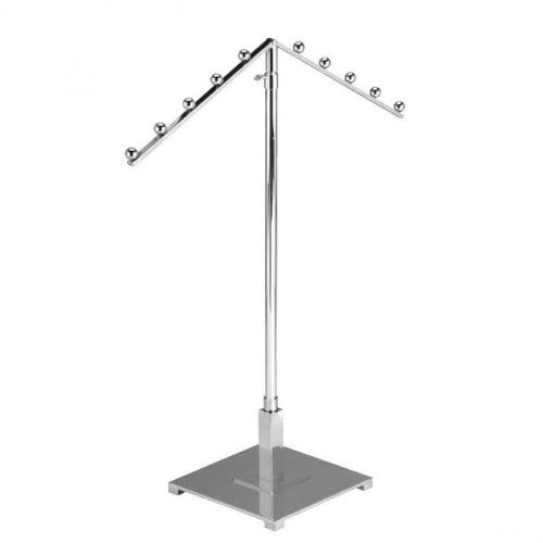 Jewelry Counter Top 10 Ball Tent Style Waterfall Rack Display - 8&#034; Base - Chrome