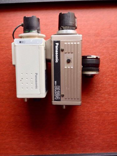 Lot of Panasonic CCD cameras WV-BP334 WV-BL204 w/lenses