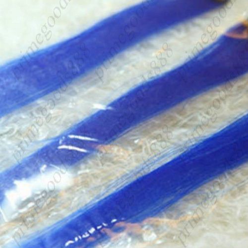 Wool Purity Long Straight Punk Emo Fluorescence Highlights Hair Wigs Royal Blue