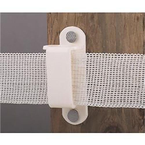 WOOD POST  INSULATOR-FOR POLYTAPE-25/PKG-WHITE