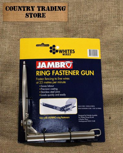 Jambro Ring Fastener Gun Fencing Whites Wires