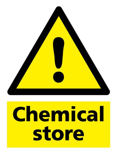 Chemical store sign - IN RIGID PVC WATERPROOF