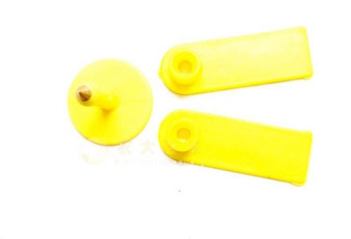 50sets new yellow sheep goat ear blank tag eartag lable identification for sale
