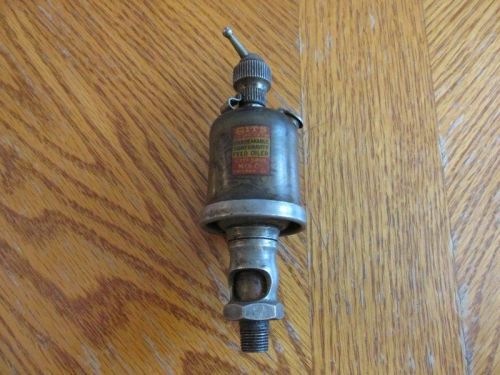Gits Unbreakable Sight Gravity Feed Oiler / Original USA Made Chicago Illinois