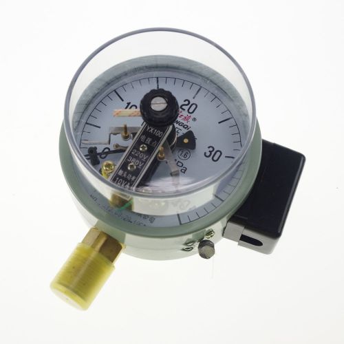 1 x Electric Contact Pressure Gauge Universal M20*1.5 100mm Dia 0-40Mpa
