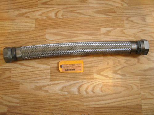 US HOSE CORP 2&#034; X 28&#034; OAL HOSE ASSY STAINLESS STEEL BRAIDED F JIC EE 125 HP CCOM