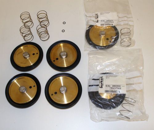 Lot (6) burkert id no 00624024 wearing part set dn50/65 nbr rocker valve seals for sale