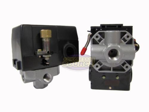 Heavy duty 26 amp air compressor pressure switch control valve 95-125 psi 4 port for sale