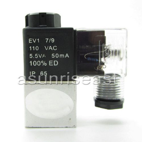 Ac110v pneumatic air solenoid valve nc normal close 2 way 2 position 2v025-08 for sale
