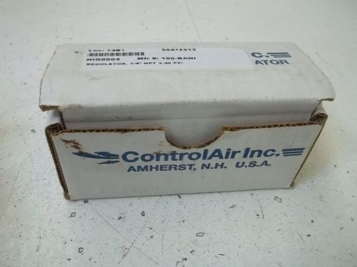Control air inc. 100-bani 1/4&#034; npt regulator 2-40 psi *new in a box* for sale