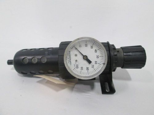 PARKER 07E36C13AC W/ GAUGE 0-100PSI 150PSI 1/2IN NPT PNEUMATIC REGULATOR D289099