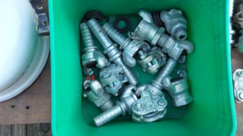 Large Lot Dixon V&amp;C Co X-X Air Hose Fittings Couplers Adapters Hose Barb Chicago