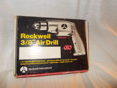 Rockwell drill pnuematic (air) drill mpn 2204