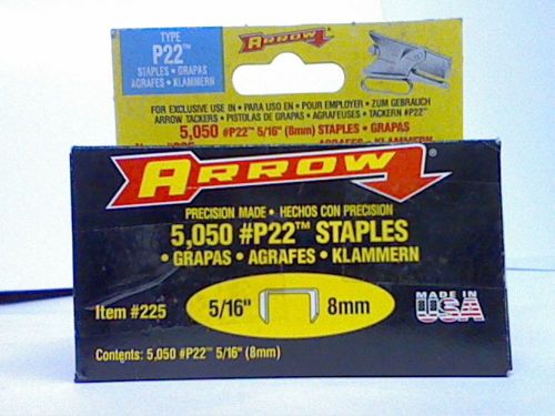 1x 3 PACKS ARROW P22 5050 STAPLES 5/16&#034;-8mm FOR ARROW TACKERS-REF 225-7905522516