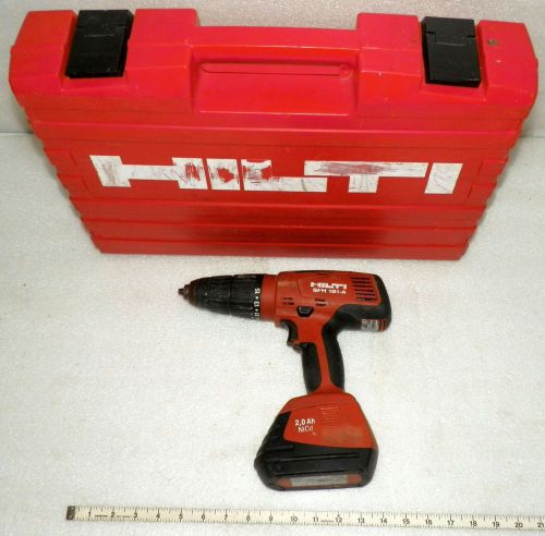 Hilti sfh 181-a 18 v cordless 1/2&#034; hammer drill, case &amp; battery scuffed for sale