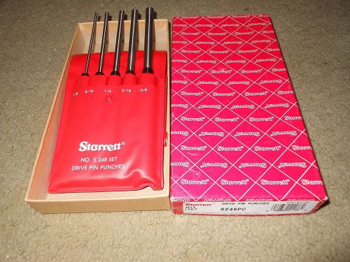 starrett drive pin punches s 248 pc with box