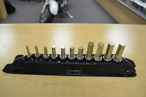 Snap on 211efamy 4-14mm 11pc. 6pt metric hex bit socket set free shipping for sale