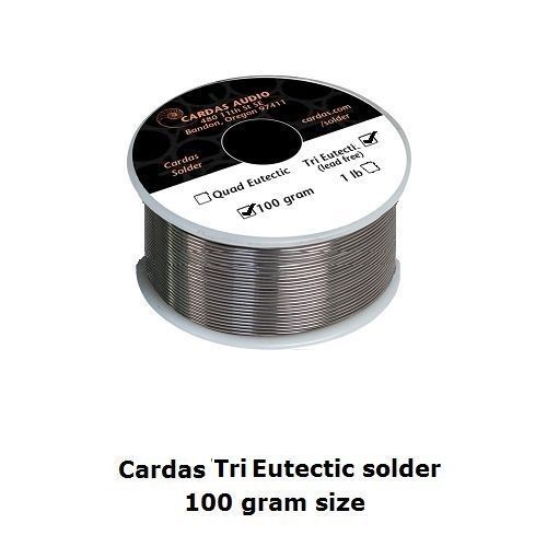 Cardas Audio Tri Eutectic lead free solder silver content- 100 gram spool