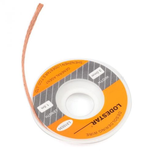 3.0 mm Desoldering Wire Braid Solder Remover Copper Wick 1.5m MSYG