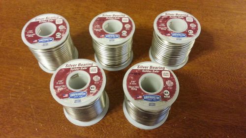 Worthington solder-safe .118inch dia. lead free silver bearing 5-1lb spools new for sale