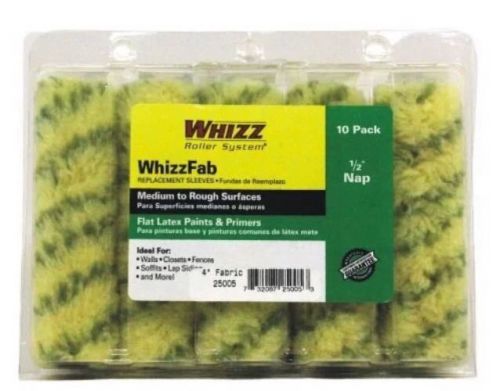 Work Tools International 25005 4-Inch Whizz-Fab Paint Roller Sleeves 9-Pack D65
